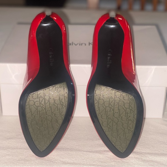 Calvin Klein Lipstick Red Heels - Picture 5 of 5